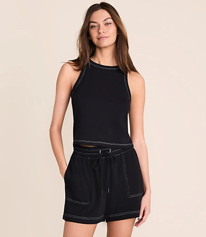 Lou & Grey Terrysoft Contrast Stitch Tank Top
