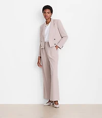 Petite LOFT Versa Seasonless Stretch Double Breasted Blazer Stripe