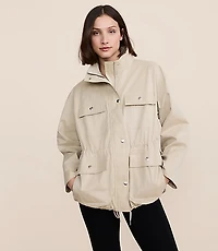 Petite Lou & Grey Peached Cinched Utility Jacket