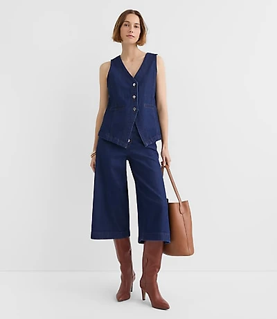 Denim Vest Classic Rinse Wash