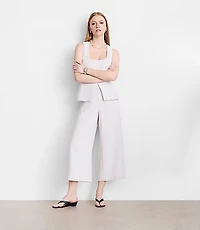 Petite LOFT Versa Crepe Drape Culottes