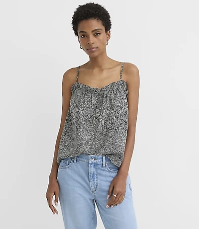 Swirl Ruffle Tie Back Cami