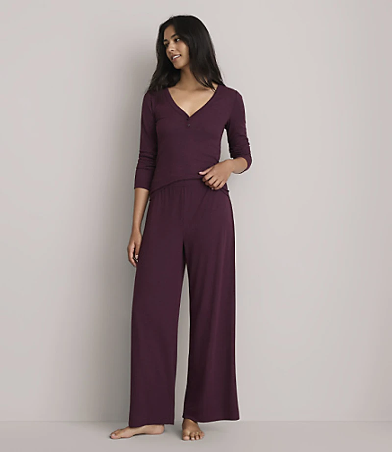 Lou & Grey Heathered Ribbed Pajama Pants