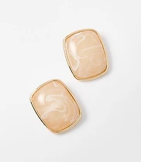 Marbleized Statement Stud Earrings