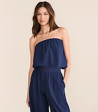Lou & Grey Wanderweave Strapless Bubble Top