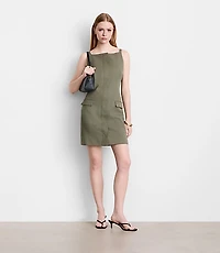 LOFT Versa Pure Spun Apron Mini Pocket Dress
