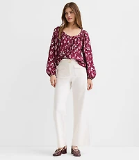 Petite Belted Palmer Wide Leg Pants Pique