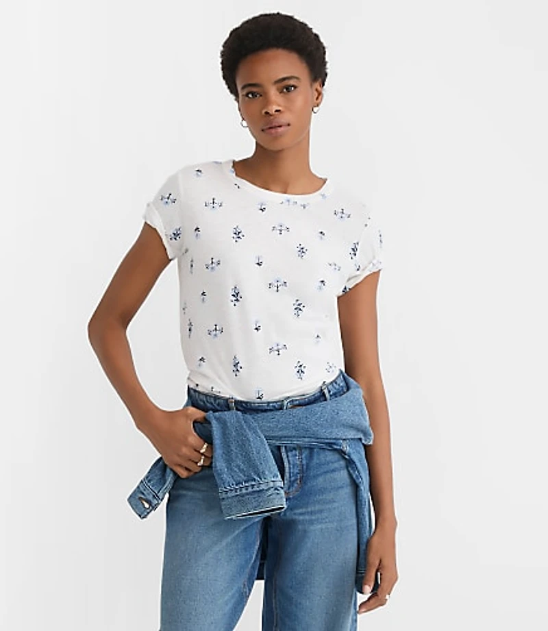 Floral Everyday Crew Tee