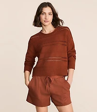 Lou & Grey Pointelle Striped Sweater
