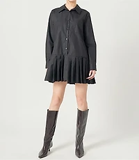 English Factory Colorblocked Shirtdress
