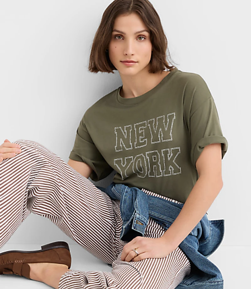 New York Oversized Jersey Tee