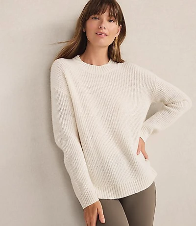 Haven Well Within Cashmere Shaker Stitch Crewneck Sweater