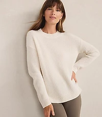Haven Well Within Cashmere Shaker Stitch Crewneck Sweater
