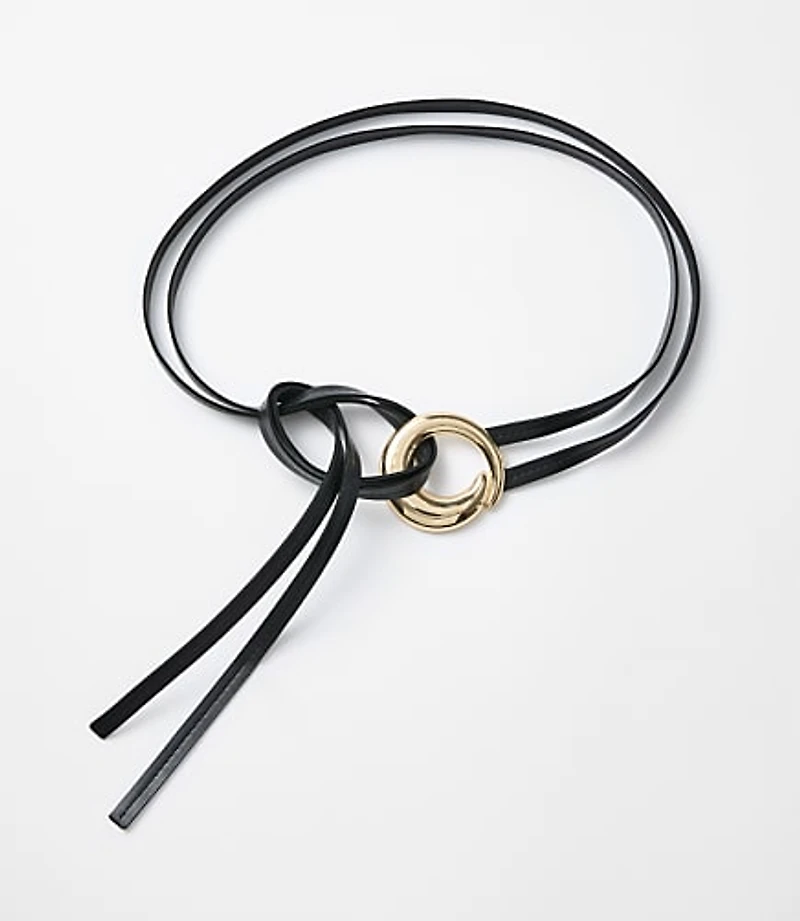 Ring Pull Through Leather Belt