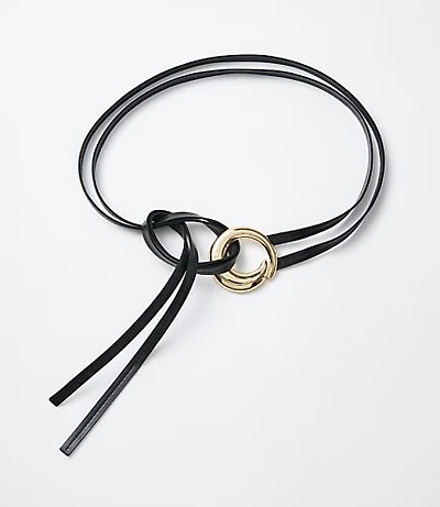 Ring Pull Through Leather Belt
