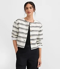 Striped Tweed Jacket
