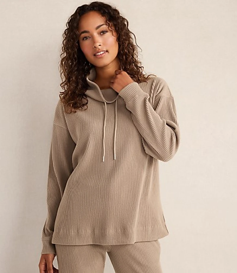 Haven Well Within Ottoman Rib Cowl Neck Top