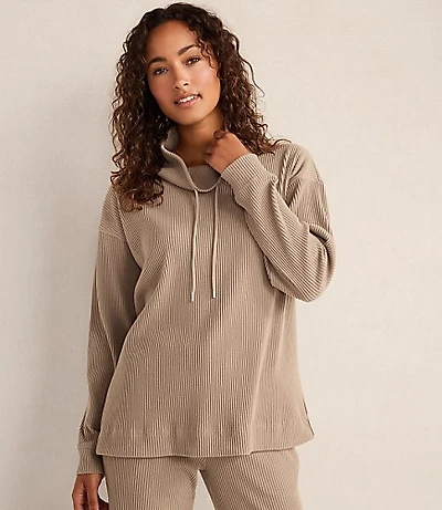 Haven Well Within Ottoman Rib Cowl Neck Top