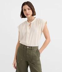 Petite Striped Everyday Dolman Shirt