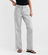 Rivete Tall Curvy Mid Rise Relaxed Straight Jeans Cloud Wash
