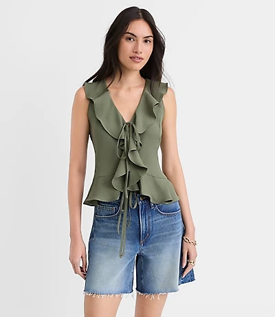 Ruffle Bow Top