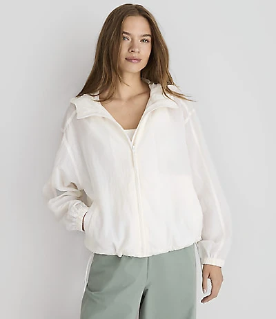 Petite Lou & Grey Sheer Zip Jacket
