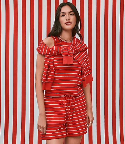 Petite Lou & Grey Striped Terrysoft Tank Top
