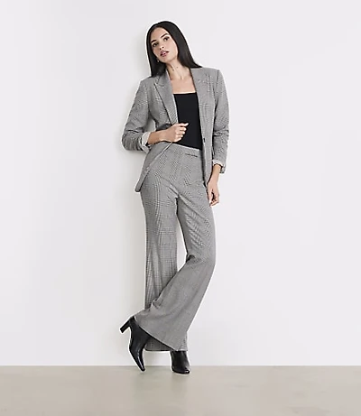 LOFT Versa Plaid Seasonless Stretch Flare Pants