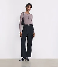 LOFT Versa Ribbed Henley Sweater