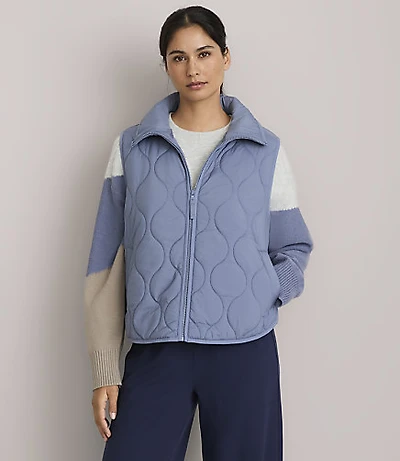 Lou & Grey Quilted Pocket Vest