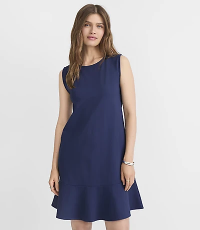Ponte Mini Flounce Dress