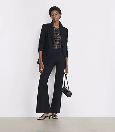 LOFT Versa Ponte Deluxe Seamed Waist Blazer