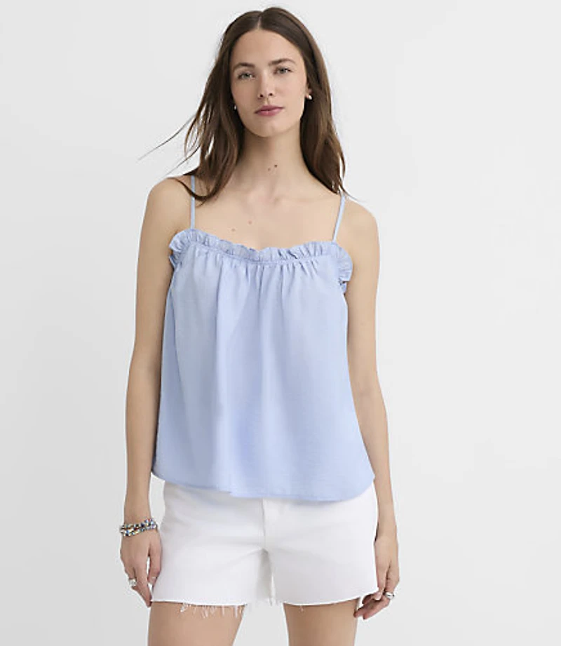 Petite Ruffle Tie Back Cami