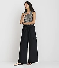 Petite Lou & Grey Linen Cotton Cargo Pants