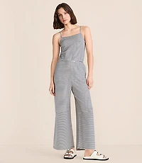 Petite Lou & Grey Striped Strappy Palazzo Jumpsuit