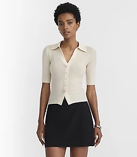 Button Polo Sweater