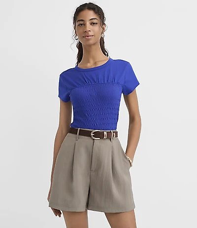Smocked Tube Top Tee