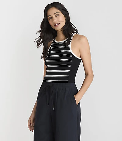 Lou & Grey Striped Sweater Tank Top