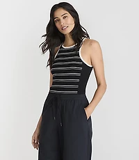 Lou & Grey Striped Sweater Tank Top