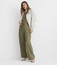 Piped Sawyer Pull On Pants Pinstripe