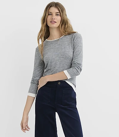 Heathered Double Layer Tee