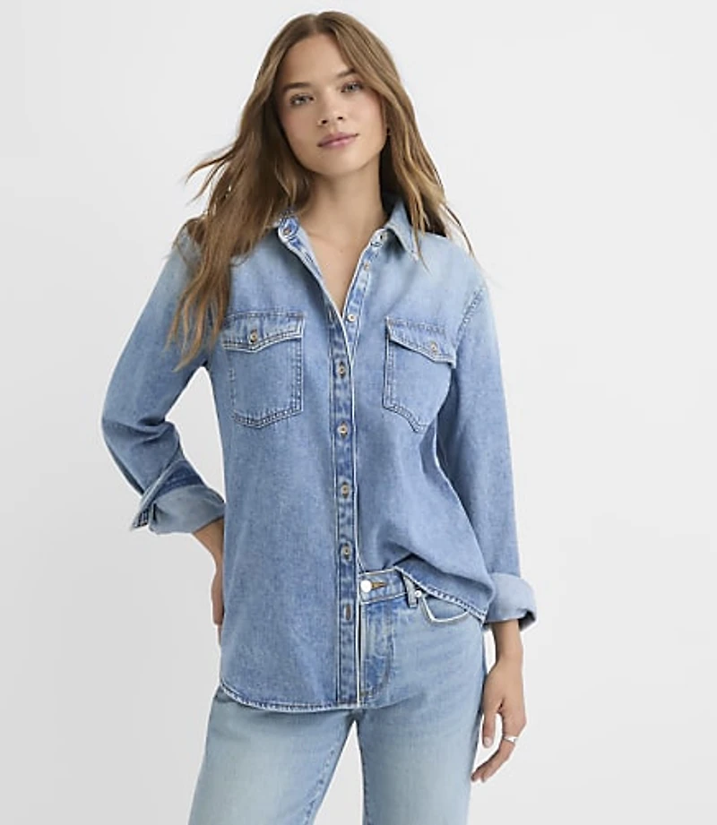 Denim Pocket Shirt Classic Light Indigo Wash