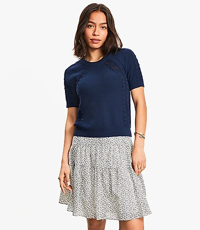 Bobble Raglan Sweater Tee