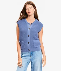 Ribbed Pocket Sweater Vest