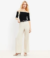 Seamed Wide Leg Pants