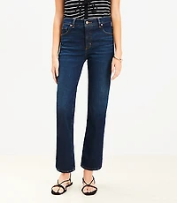 Curvy Mid Rise Slim Jeans in Rich Dark Indigo Wash