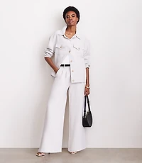 LOFT Versa Crepe Drape Trucker Jacket