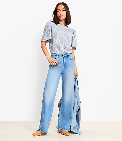 High Rise Wide Leg Jeans Vintage Indigo