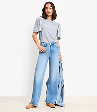 High Rise Wide Leg Jeans Vintage Indigo