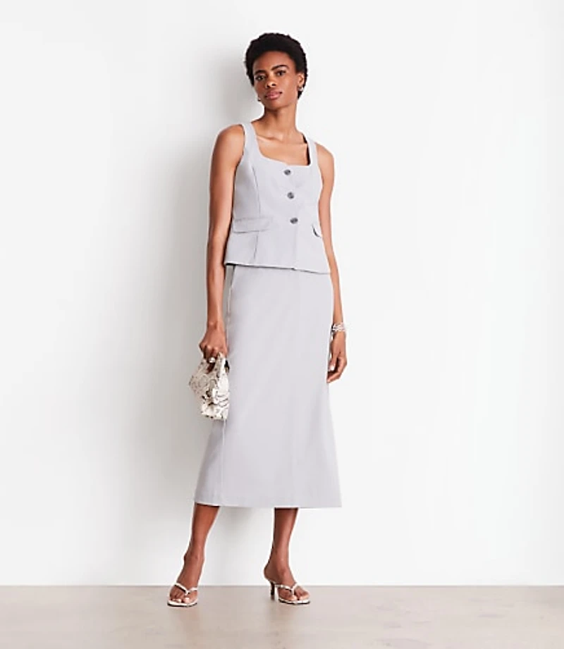 LOFT Versa Seasonless Square Neck Pocket Vest